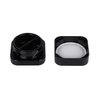C005 9g Square Two Compartment Black Glass CR Jar